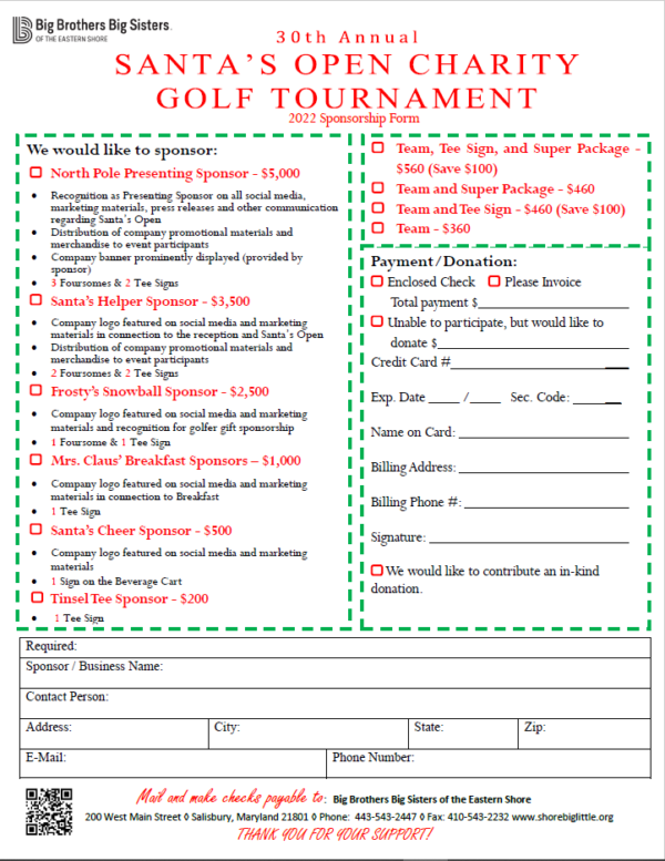 Sponsor Form- updated